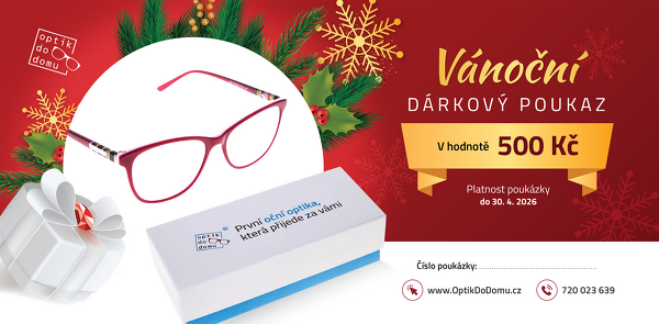 Vánoční dárkový poukaz v hodnotě 500 Kč